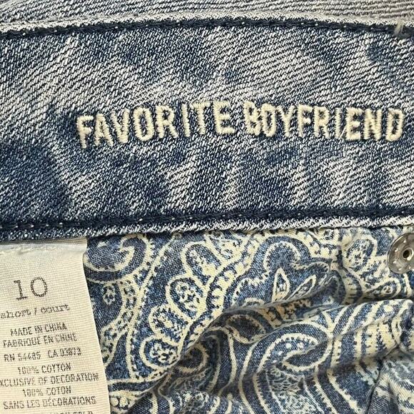 American Eagle Favorite Boyfriend Y2K Vintage Distressed Low Rise Jeans 10 Short - Picture 15 of 16